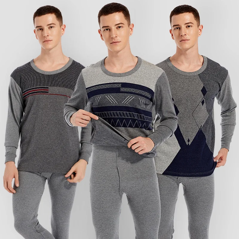 

Мужское термобелье из тонкого флиса, с круглым вырезом и длинным рукавом