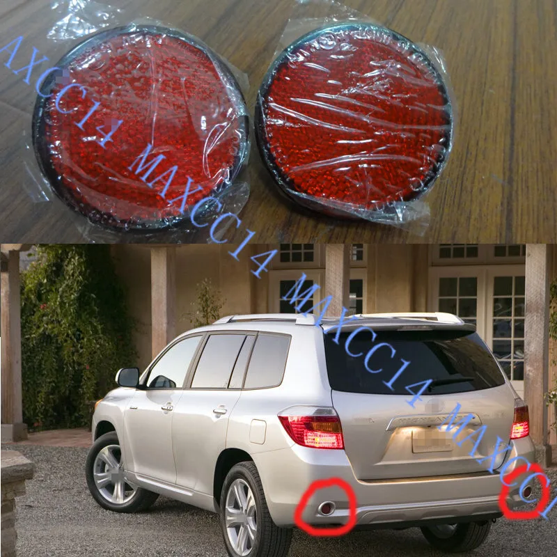 Красные линзы лампы заднего бампера противотуманные фары отражатель света 81910