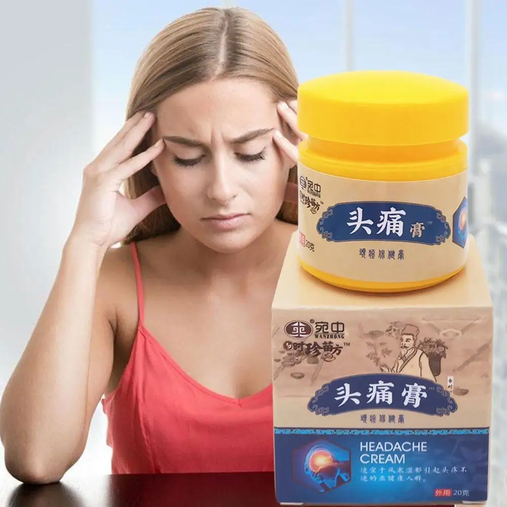 20 мл Крем для облегчения головной боли лечение в нервах фотопластырь мигрень