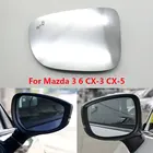 Для Mazda 3 Axela 6 Atenza CX-3 2013-2021 автомобильное боковое зеркало заднего вида стеклянная линза с подогревом для предупреждения о слепой зоне