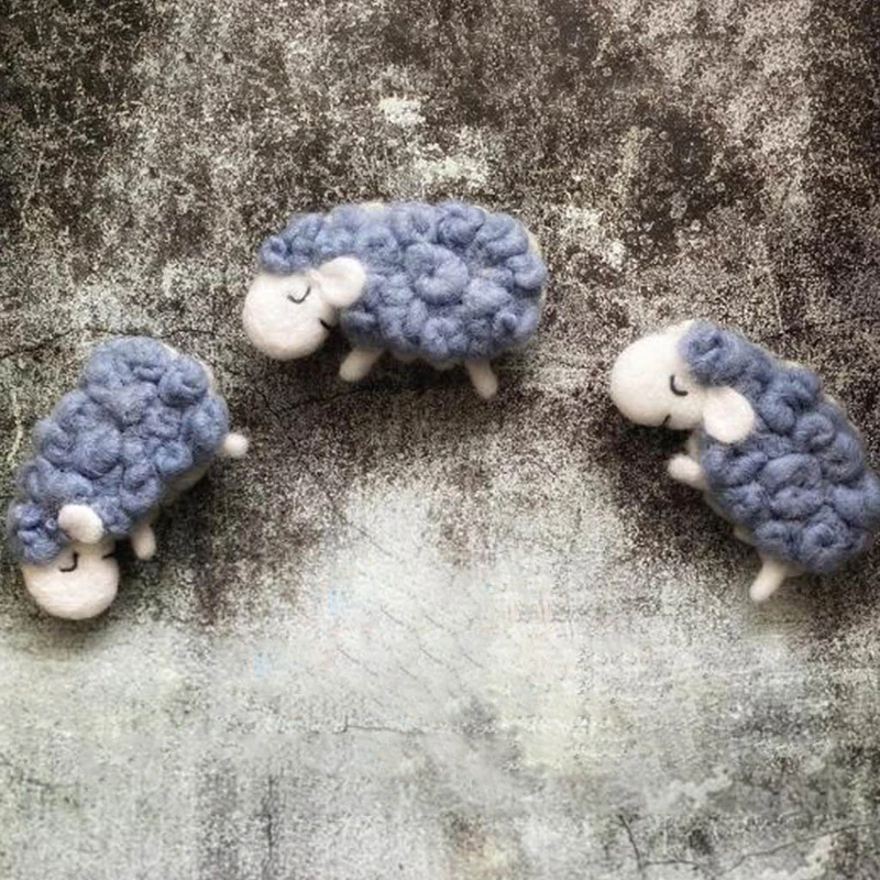 

3/5 Pcs DIY Handmade Baby Wool Felt Clouds Stars Love Ornaments Home Party Decor
