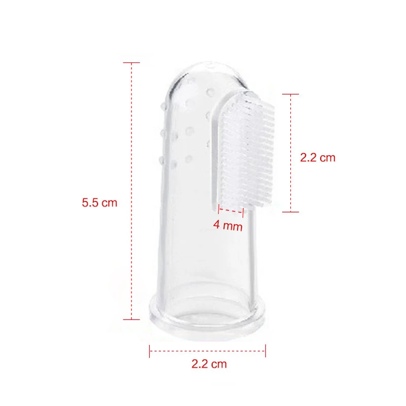 

Baby Finger Toothbrush with Box Children Teeth Clear Massage Soft Silicone Infant Rubber Cleaning Brush Baby Dental Care Toothbr