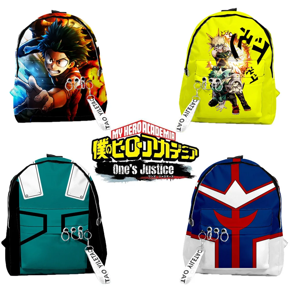 

Школьный рюкзак для мальчиков и девочек, с принтом аниме My Hero Academia