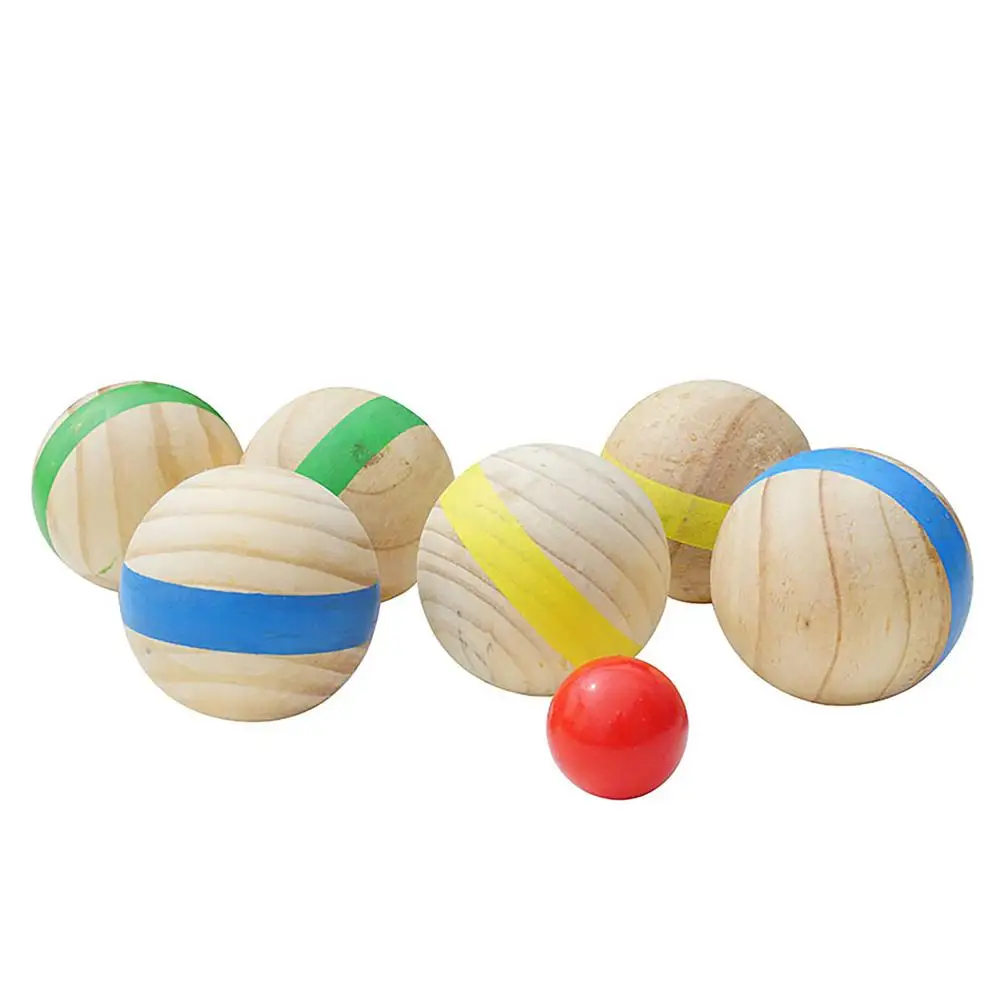 

Wooden Puzzle Ball Casual Fun Outdoor Recreational Sports Grassland Bowling Interactive Game Puzzles Ball For Children Adults