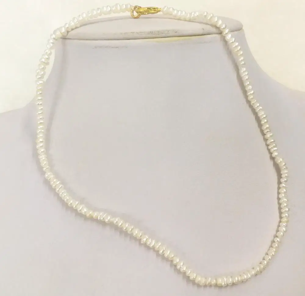 

Ожерелье-чокер женское с натуральным пресноводным жемчугом, 35-42 см, 14-17 дюймов, 4-5 мм