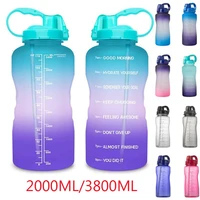 water bottle 3 82l large capacity outdoor water cup %d0%b1%d1%83%d1%82%d1%8b%d0%bb%d0%ba%d0%b0 %d0%b4%d0%bb%d1%8f %d0%b2%d0%be%d0%b4%d1%8b gradient color with straw bounce cover fitness water cup