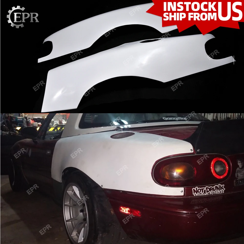 Для Mazda MX5 Miata (1990 1997) Limited STO FRP заднее крыло из стекловолокна (+ 25 мм шириной)