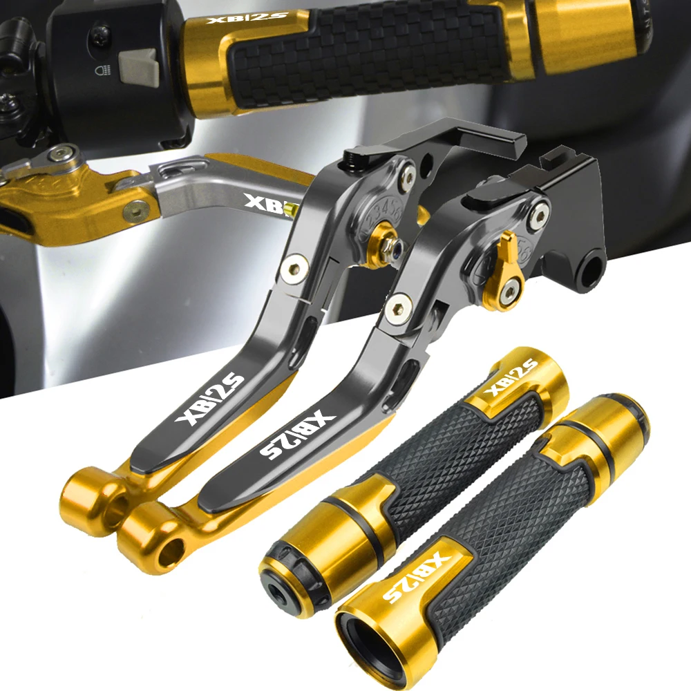 

For BUELL XB12Scg 2009 Motorcycle extendable Adjustable Brake Clutch Lever & Handlebar Grip Ends Motorbike accessories levers