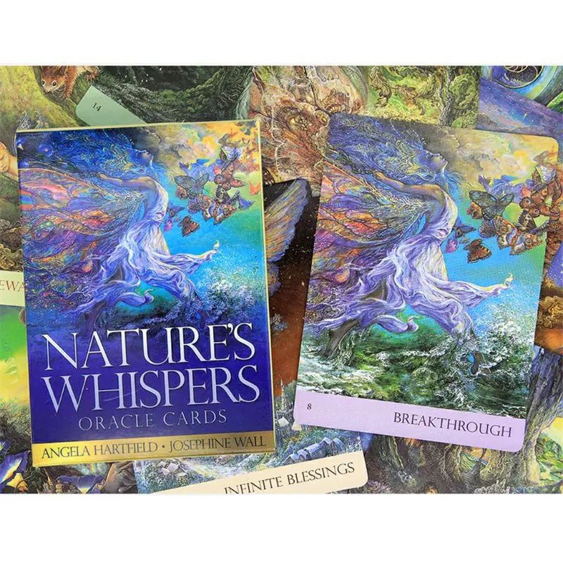 

Nature's Whispers Oracle 50 Cards Deck English Tarot Divination Fate Board Game
