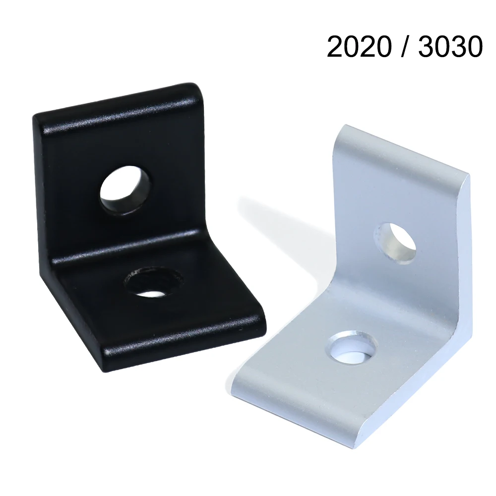 10pcs 2020 3030 2 Hole 90 Degree Inside Corner Bracket for 20x20 30x30 Aluminum Extrusion Profile