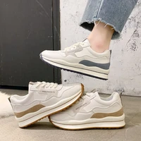 springautumn 2021 new platform shoes woman fashion sneakers canvas lace up med 3cm 5cm casual retro shoes for women sneakers