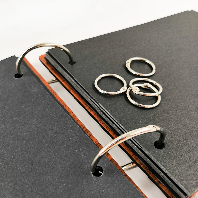 10 шт./компл. альбом для фотоальбомов открыток винтажное бронзовое круглое кольцо