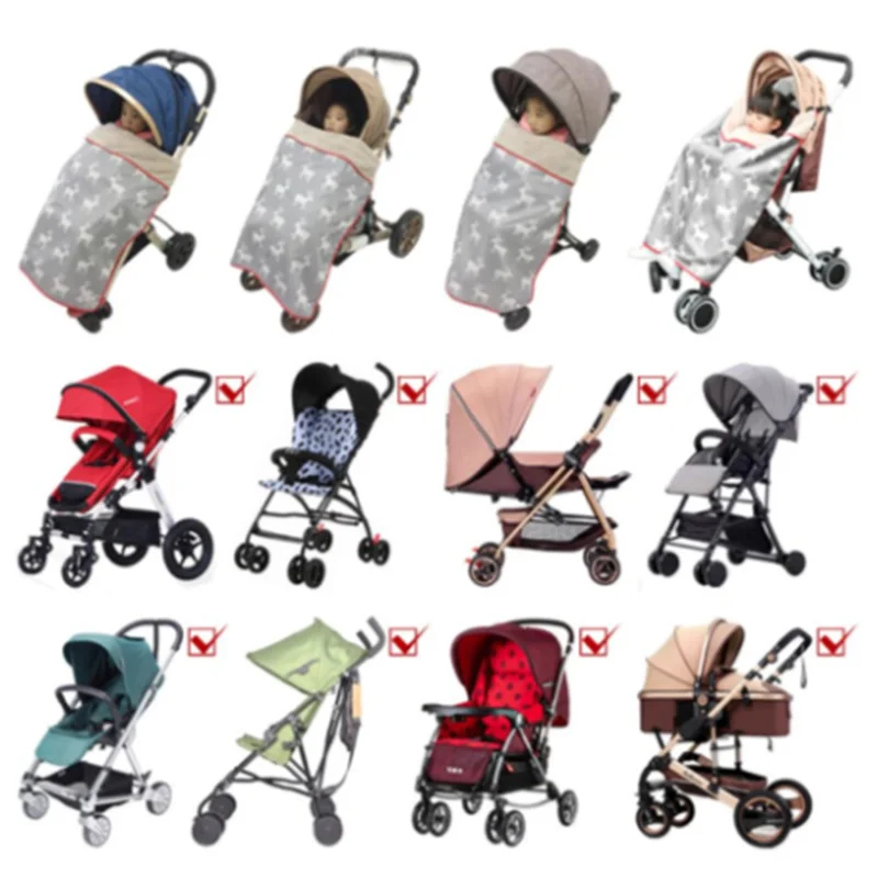 Чехол для детской коляски Флисовое одеяло с рисунком единорога