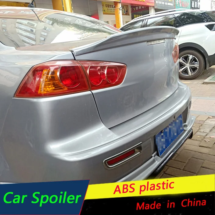Спойлер для Mitsubishi LANCER 2009 2014 задний спойлер из АБС материала заднего крыла