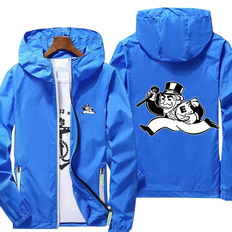 

Fashion Mr. Robot ​jacket men windbreaker hoodie reflective zipper thin jacket unisex casual Sun protection jacket