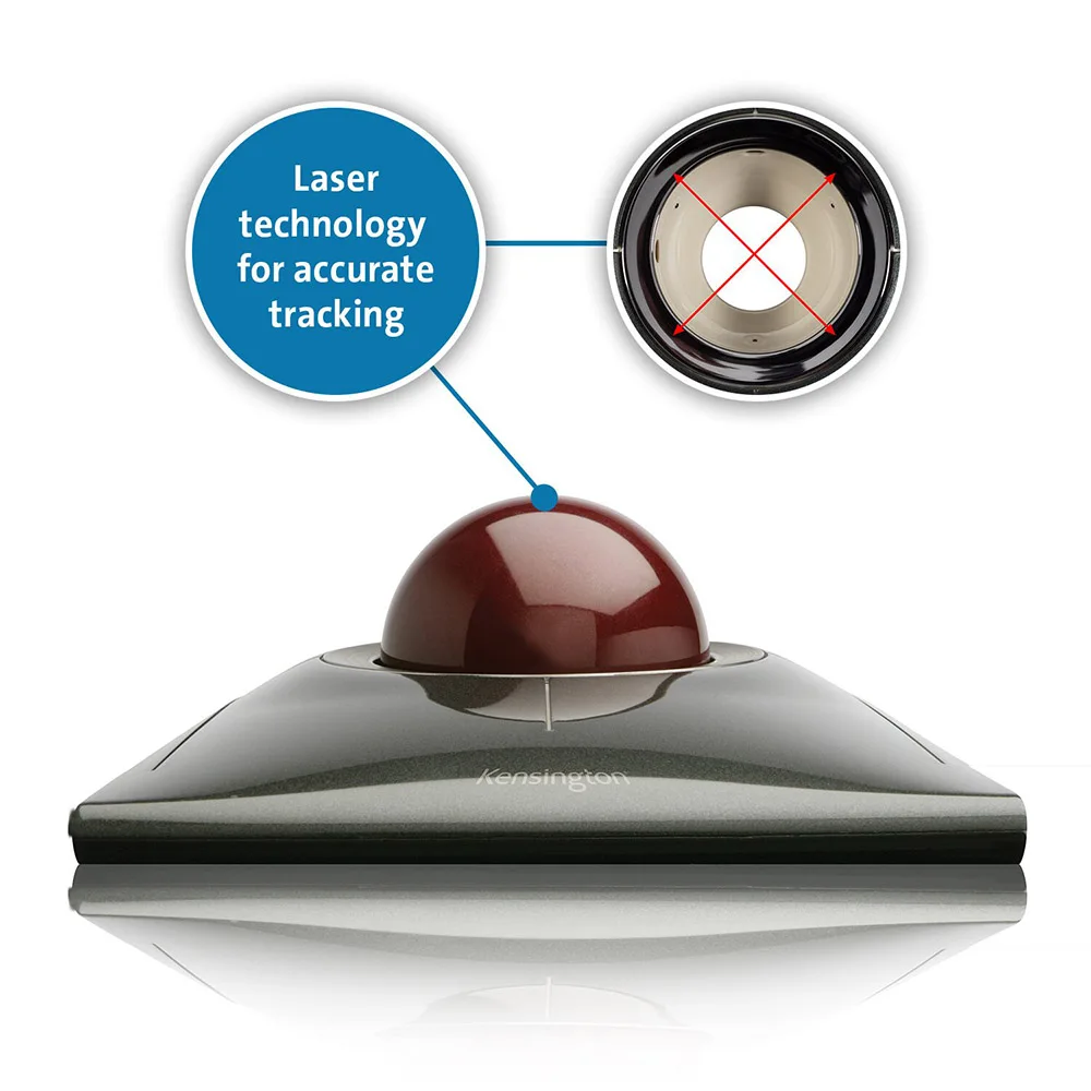Kensington оригинальный SlimBlade медиа контроль Trackball оптическая USB мышь для ПК или