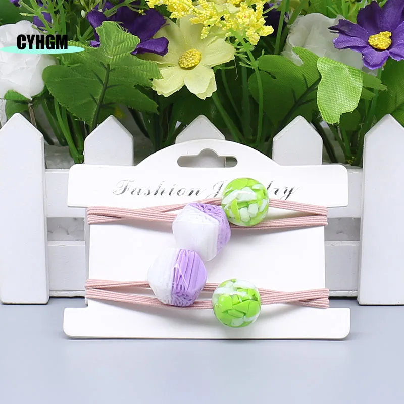 New Fashion korean amber ladies Hair rope Accessories for Women hair ties Girls elastic bands scrunchies pack A05-5 |