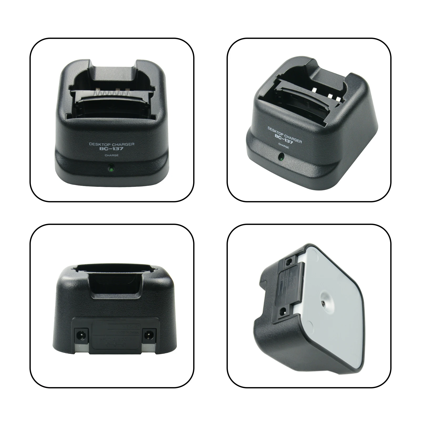 10X BC-137 Li-Ion Battery Desktop Charger For Radios ICOM IC-F11 IC-F21 IC-F30 IC-V82 IC-F30