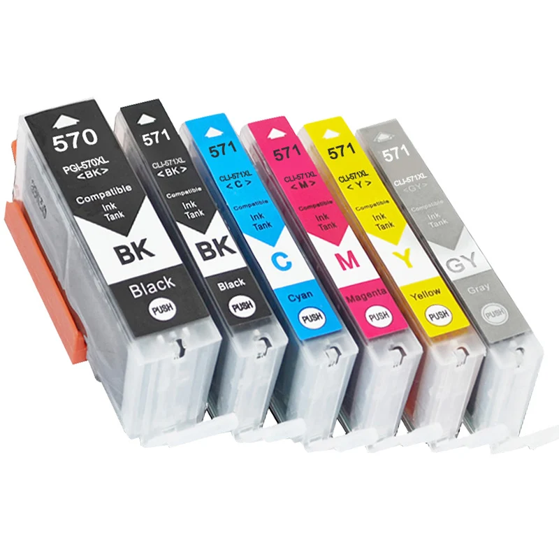 

PGI570 CLI571 XL Ink Cartridge for Canon PIXMA MG5750 MG5751 MG5752 MG5753 MG6850 MG6851 MG6852 MG6853 Printer