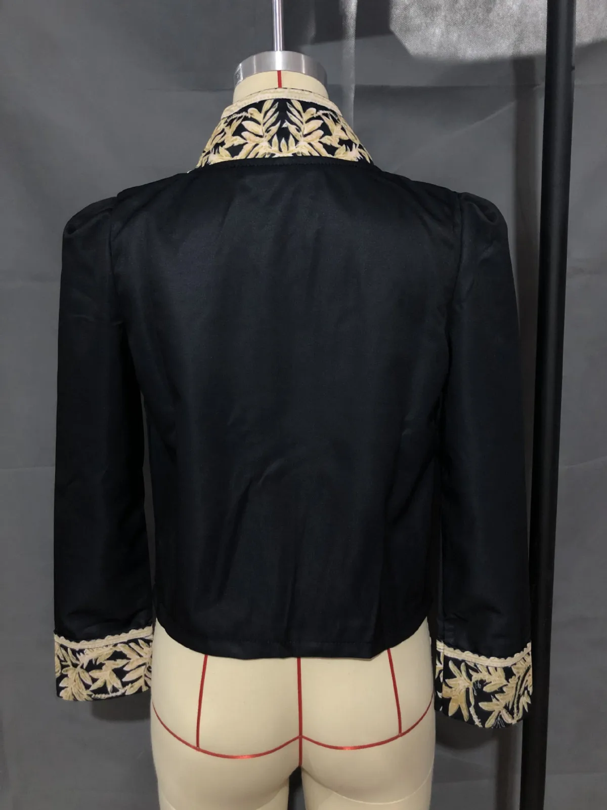 

Women Long Sleeve Open Front Short Cardigan Suit Jacket Work Office Coat Top
