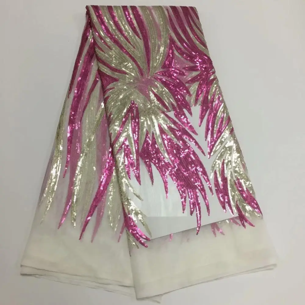 Новинка 2020 высокое качество вышитая блестками кружевная ткань швейцарская