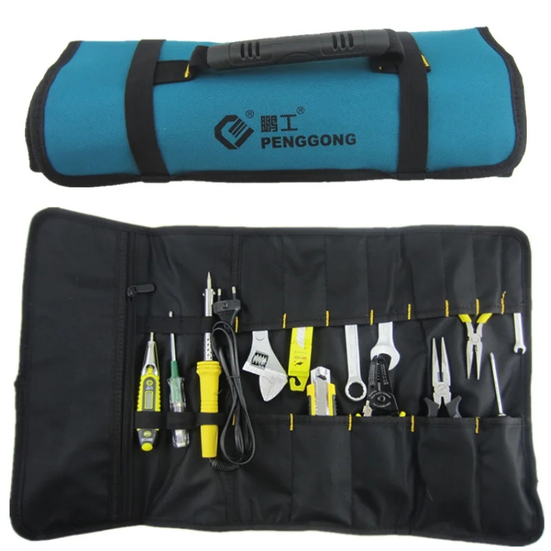 

Carpenter Tool Bag Canvas Portable Free Shipping Profesional Bicycle Roll Tool Bag Organizer Bolsa Herramientas Packaging