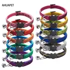 Ожерелье для ошейника для кошек, котят, кошек, аксессуары для собак, блестящий ошейник для кошек, легко надевается, застежка, тканевый колокольчик с блестками