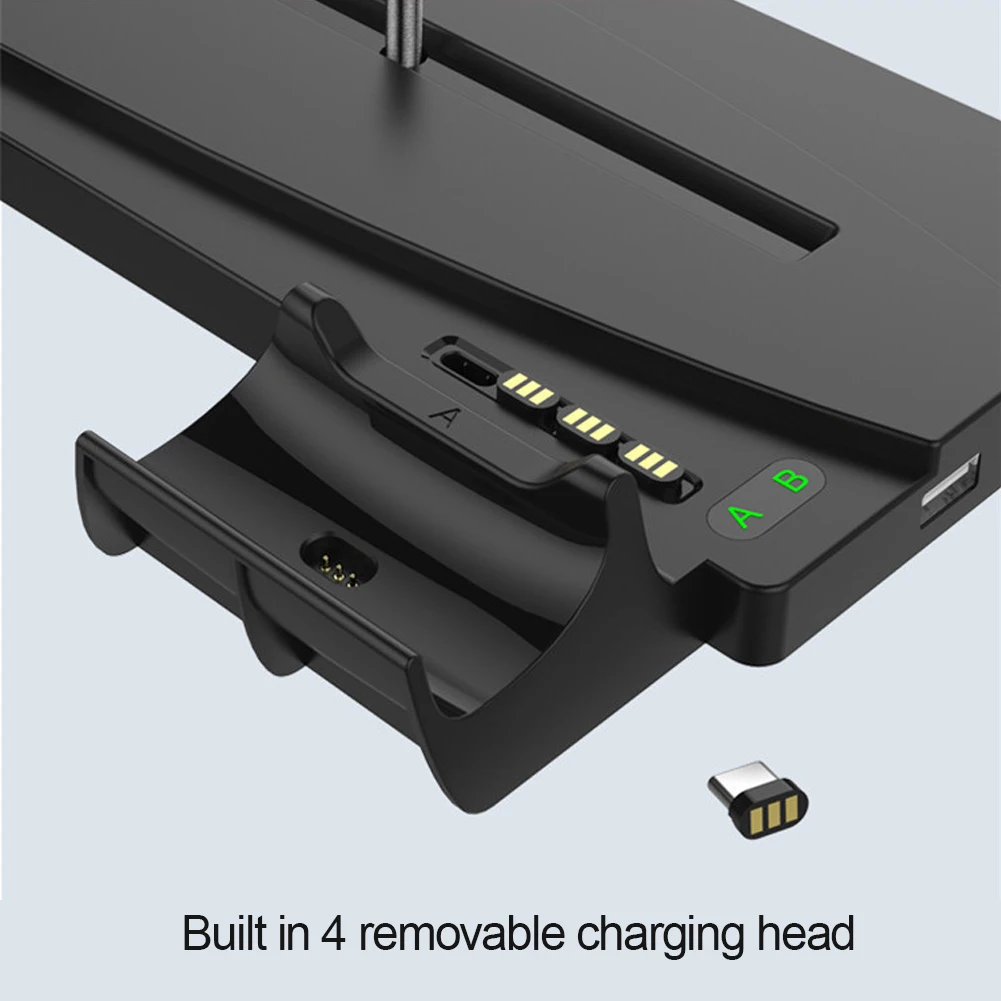 dual controller charger power station electronic machine accessories 2 in 1 game console vertical stand support free global shipping