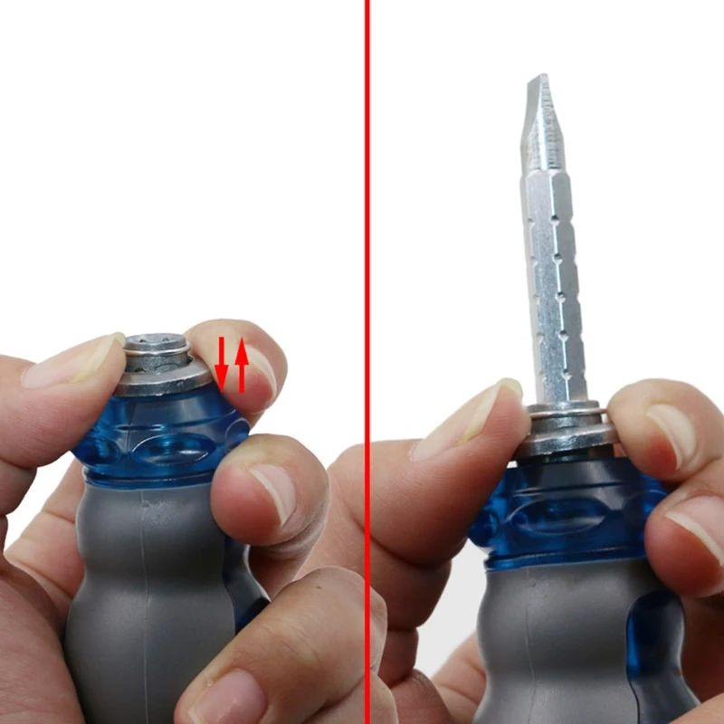 

2Pcs Slotted Phillips Slot Type Screwdriver Telescopic Small Cross Combination