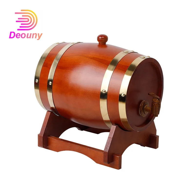 Древесный дубовый бочонок винтажный Графин для вина морская древесина дозатор