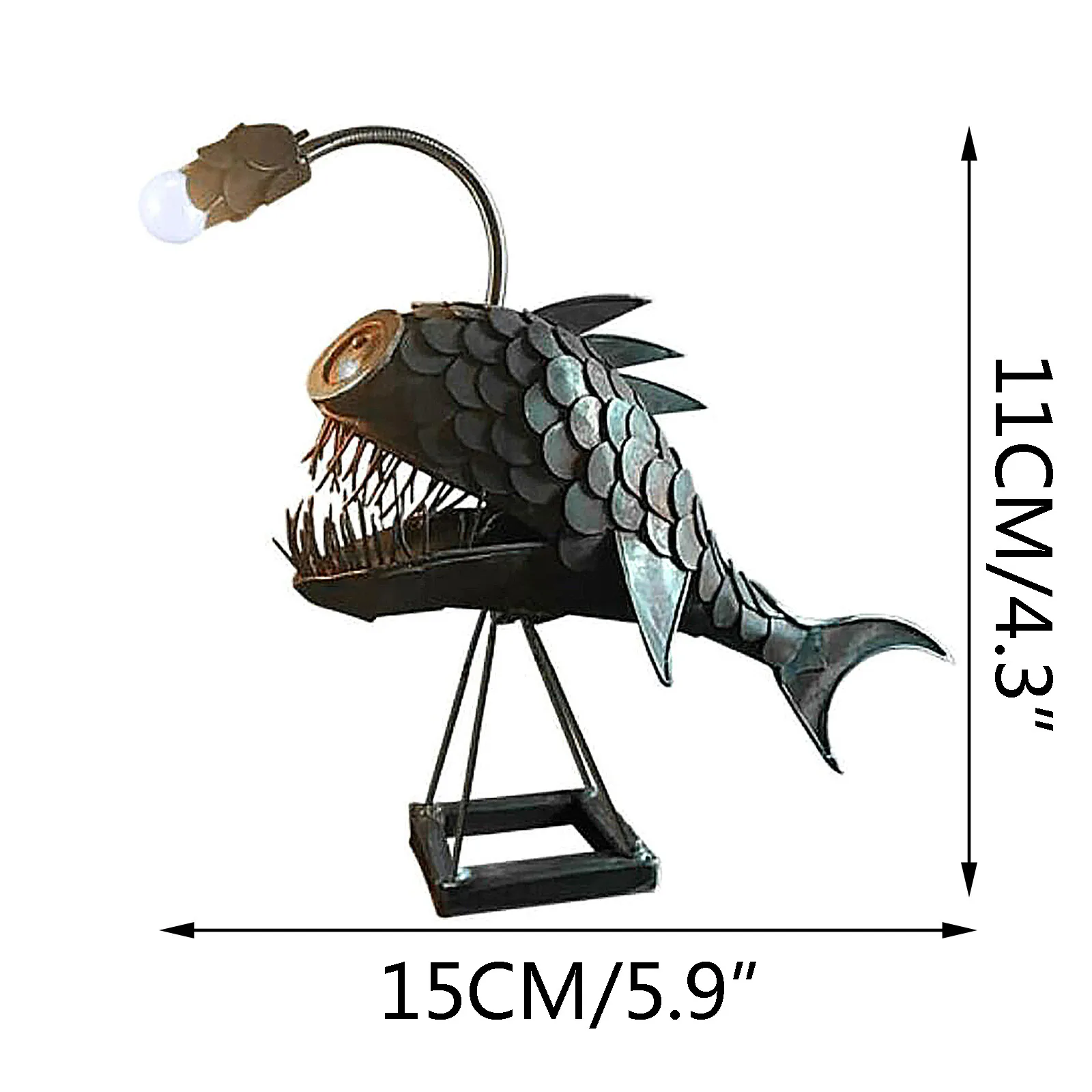 

1PC Study Bedroom Creative USB Fishing Lamp Shark Lamp Handmade Unique Light LED Lamp Desk Table Lamp Home Decoration c50