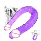 Двойной длинный фаллоимитатор желе секс-игрушки для женщин лесбийская Анальная пробка гибкий искусственный пенис реалистичный фаллоимитатор Женский мастурбатор инструмент для точки G