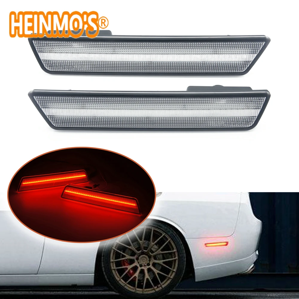 

For Dodge Challenger 2008-2014 Dodge Charger 2011-2014 Rear Side LED Turn Signals Stop Marker Lamps Car SMD Red Signal Lights