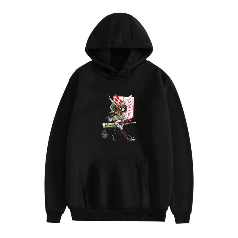 

2021 Anime Hoodie Attack on Titan Hoodied Long Sleeve Streetwear Harajuku Sweatshirt Men/Women Unisex Sport Hoody Tops