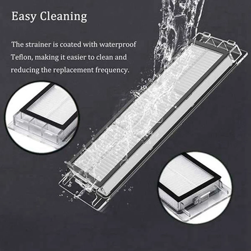 Main Brush+Side Brush+HEPA Filter Suitable For Xiaomi Vacuum 2 Roborock S50 Mi Robot Parts Filters | Бытовая техника