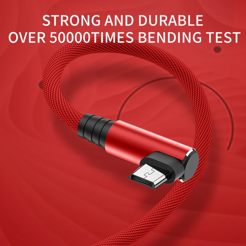 L Bending Cable Fast Charge Cable Micro USB Nylon Cord 90 Degree Data Sync Cable for Samsung Xiaomi Android Reversible
L Bending Cable Fast Charge Cable Micro USB Nylon Cord 90 Degree Data Sync Cable for Samsung Xiaomi Android Reversible