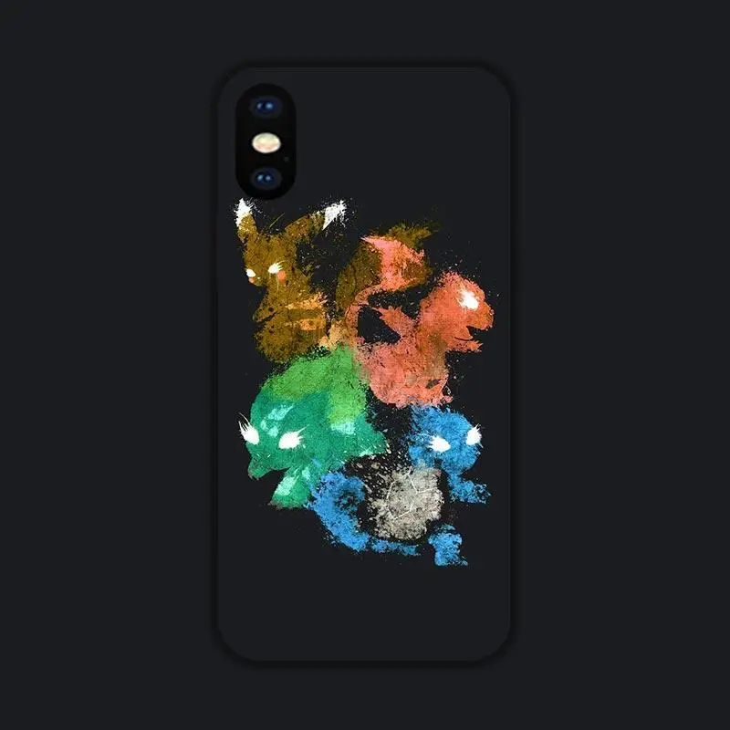 

TAKARA TOMY Pokemon Graffiti Phone Case for IPhone 6S/7/8P/X/XR/XS/XSMAX/11/12Pro/12min Phone Couple Case Cover