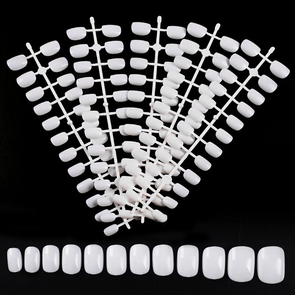 

Full Cover Acrylic Short False Nails Fake Nails Tips Nail Art Manicure Tools