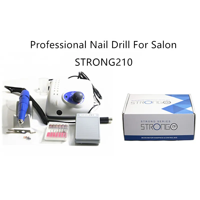 Мощный 210 сверлильный станок для маникюра профессиональный полировщик ногтей