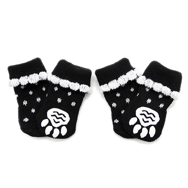 4 шт./компл. нескользящие носки с рисунком когтей для собак кошек домашних