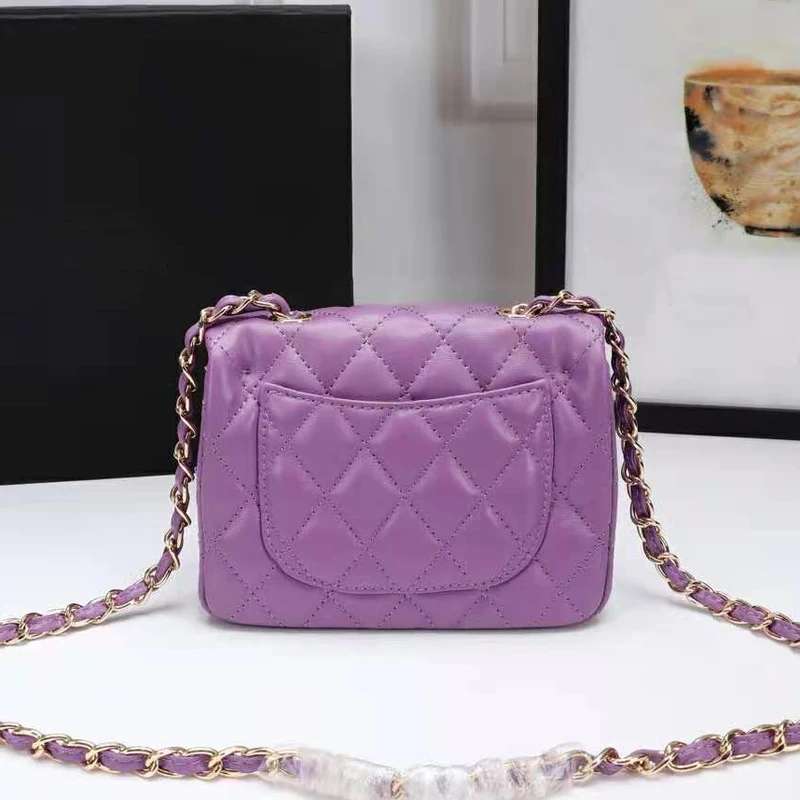 

High-End Shoulder Bags Brand Women's Bags Genuine Leather Small Square Bags Luxury Handbags Crossbody Bag Wallets Bag for Women