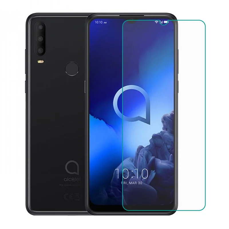 

5PCS Tempered Glass On The For Alcatel 3X (2019) 5048U 5048Y GLASS Protective Film Clear Screen Protector Phone cover Guard 9H