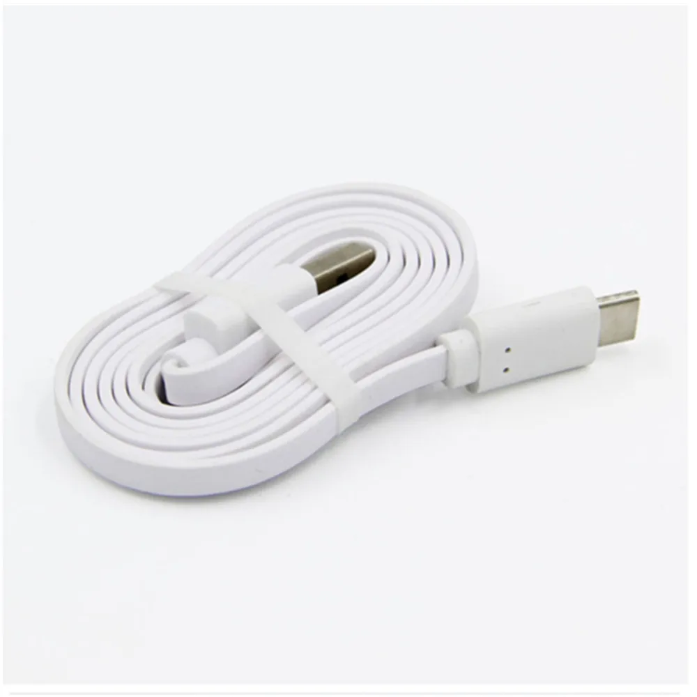 

1 meter 2A type-c digital product charging cable, noodle flat cable data cable, digital product fast charging cable