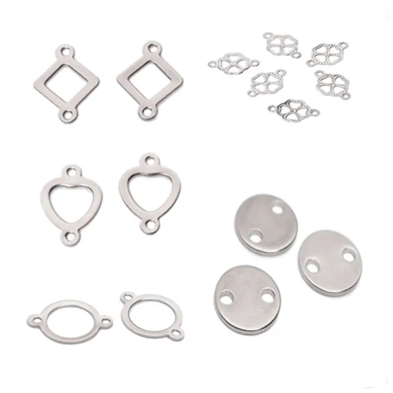 Круглые соединители из нержавеющей стали фурнитура для изготовления ювелирных