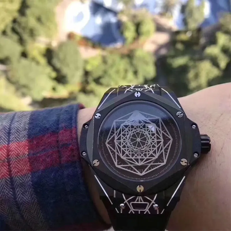 

Exquisite Gentleman Geometry Identity Personalized Quartz Watch Waterproof Fashion Glass Mirror Round Dial H9