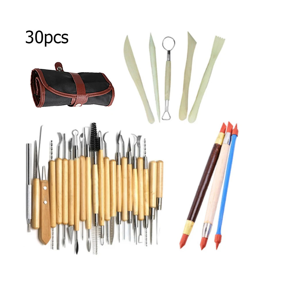 30/27 шт. DIY глина для художественных работ инструменты гончарного дела комплект