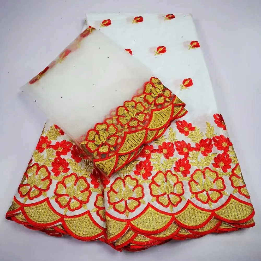 Африканское модное высококачественное нигерийское платье bazin brode разных