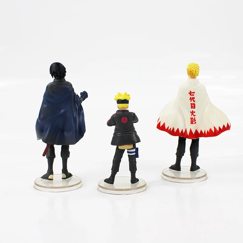 3 шт./лот фигурки Boruto Naruto следующего поколения Uzumaki Саске модель игрушки детские