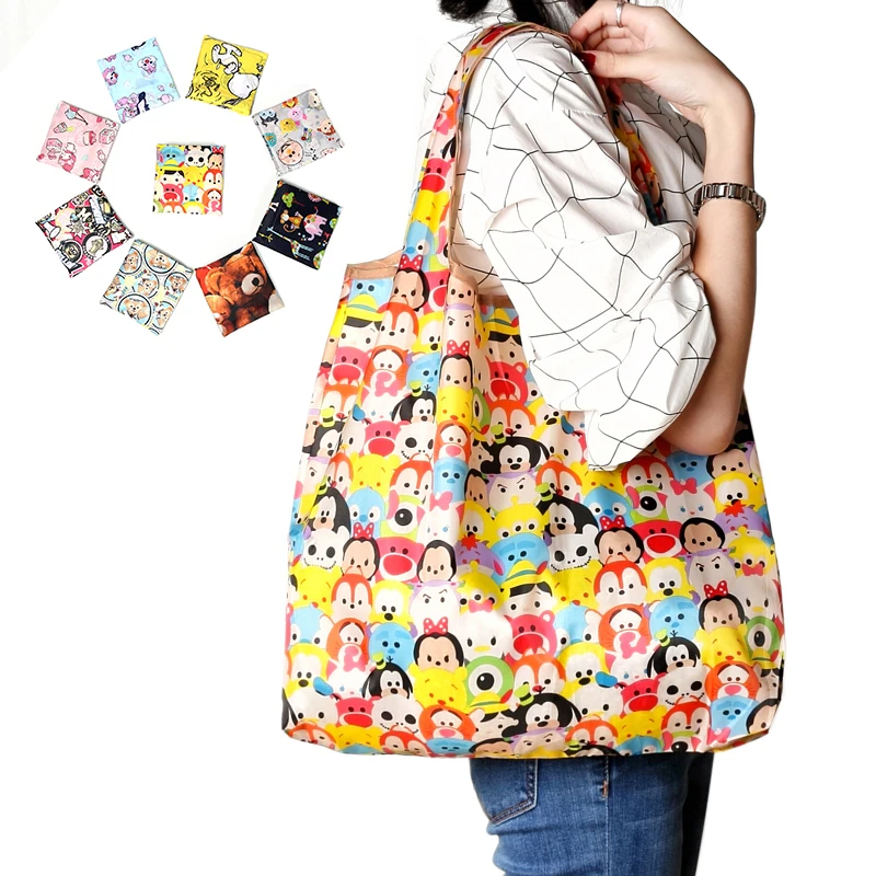 Экологичные многоразовые продуктовые Складные хозяйственные сумки небольшого