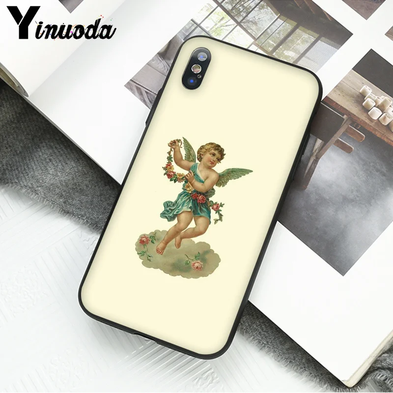 Yinuoda Renaissance angels Cupid эстетика телефон аксессуары чехол для Apple iPhone 8 7 6 6S Plus X XS MAX 5 5S SE XR сотовые телефоны